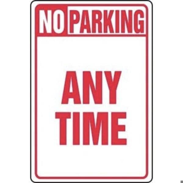 Accuform SAFETY SIGN NO PARKING ANY TIME 18 X MVHR401VA - main